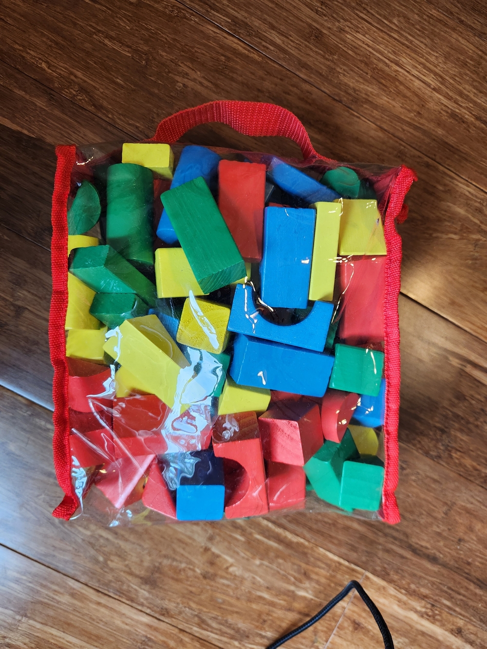 Melissa & Doug Wooden Colorful Building Blocks Montessori STEAM Kids Toy